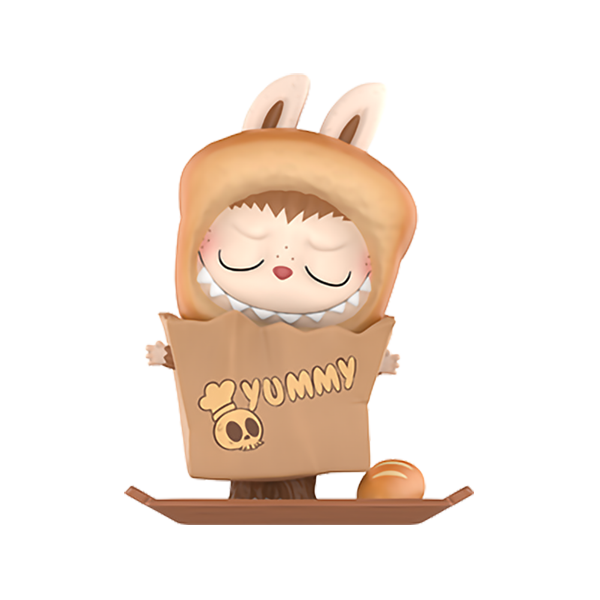 bread bag from the almost hidden series labubu from pop mart
