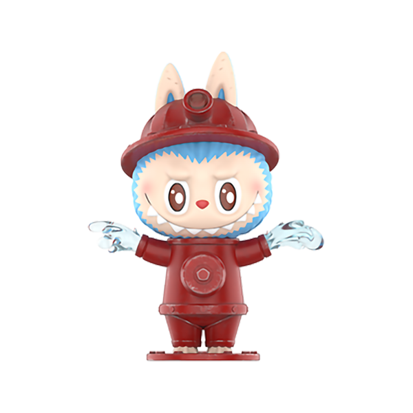 fire hydrant from the almost hidden series labubu from pop mart