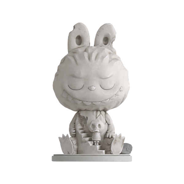 sculpture from the almost hidden series labubu from pop mart