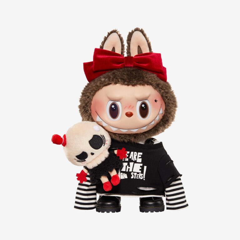 catch me if you like me blue labubu vinyl plush doll from pop mart