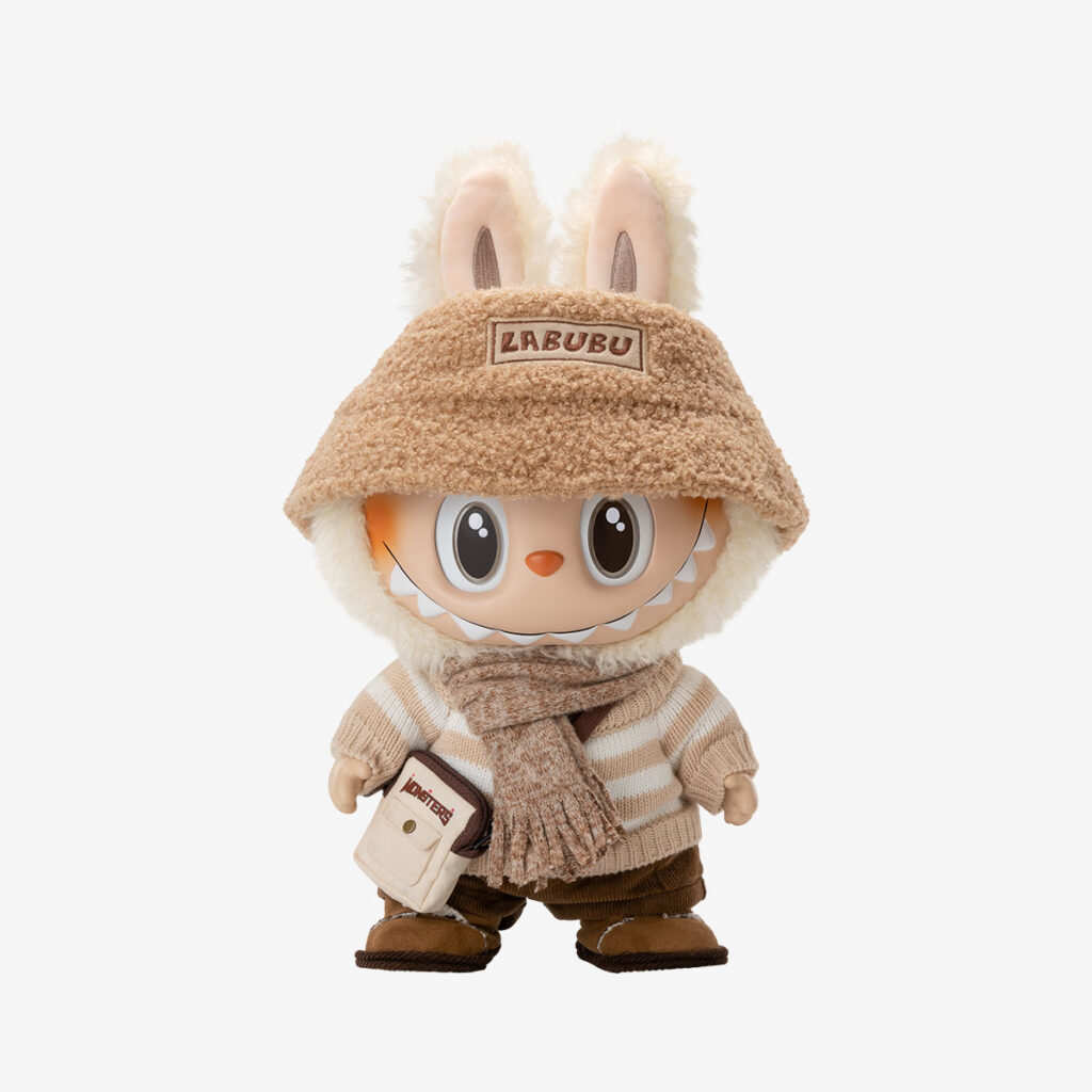 dress be latte labubu vinyl plush doll by pop mart