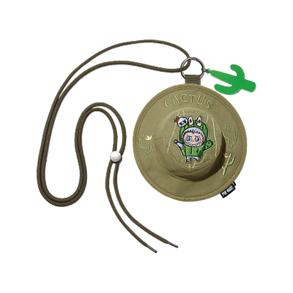 cactus bucket hat mini bag from fall in wild series by pop mart
