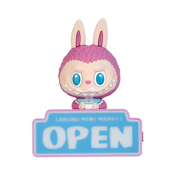 milk labubu magnet from the wacky mart series by pop mart
