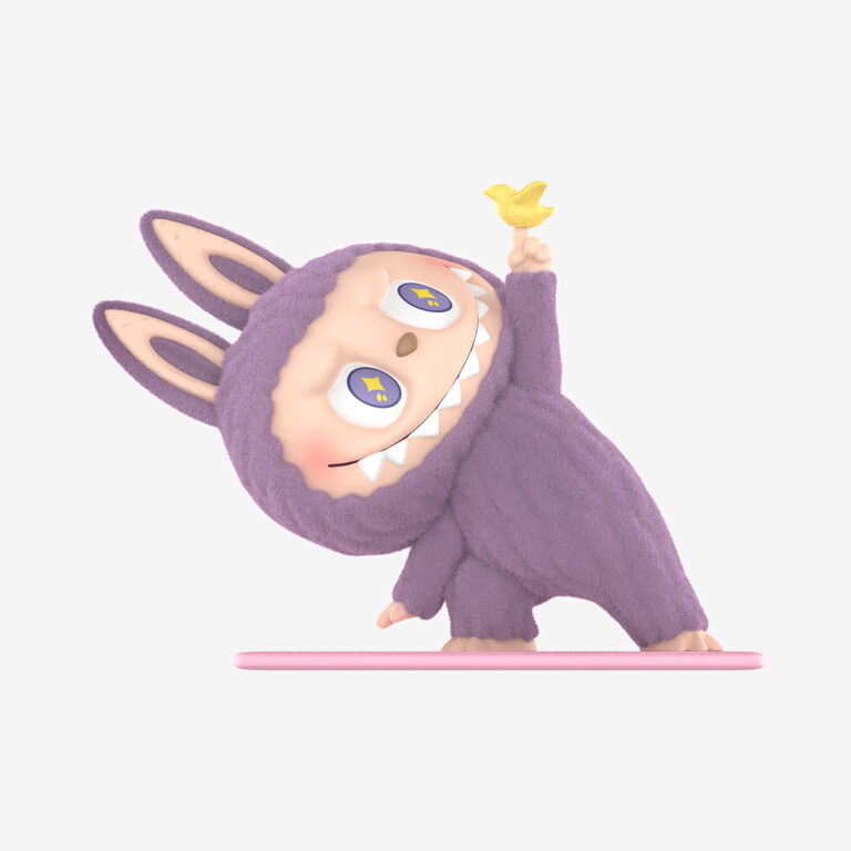 little bird yoga series figure labubu by pop mart