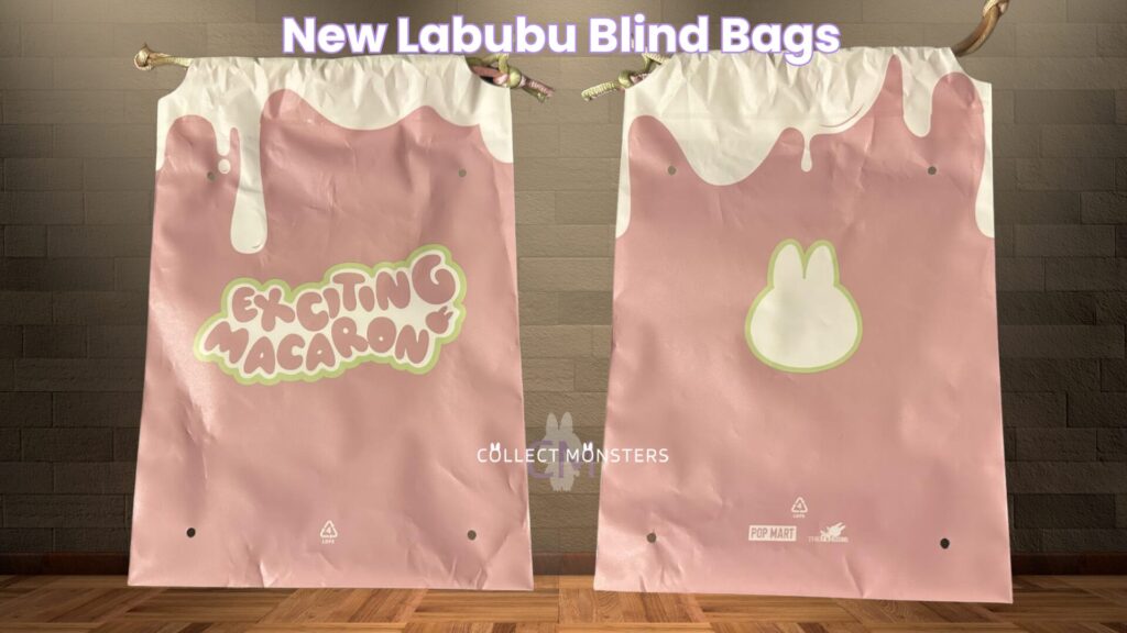 exciting macaron new bling bag drawstring labubu by pop mart