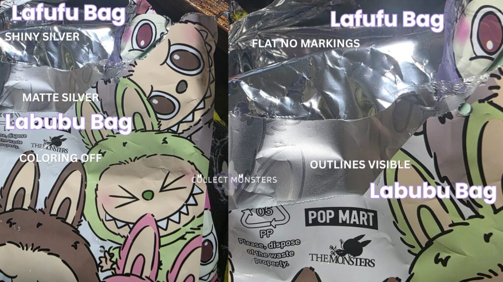 labubu vs lafufu real vs fake blind bag by pop mart
